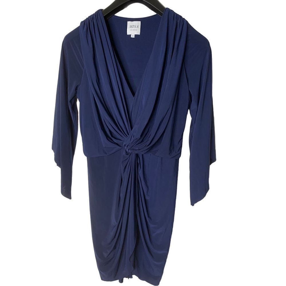 Misa Los Angeles navy blue dress size small